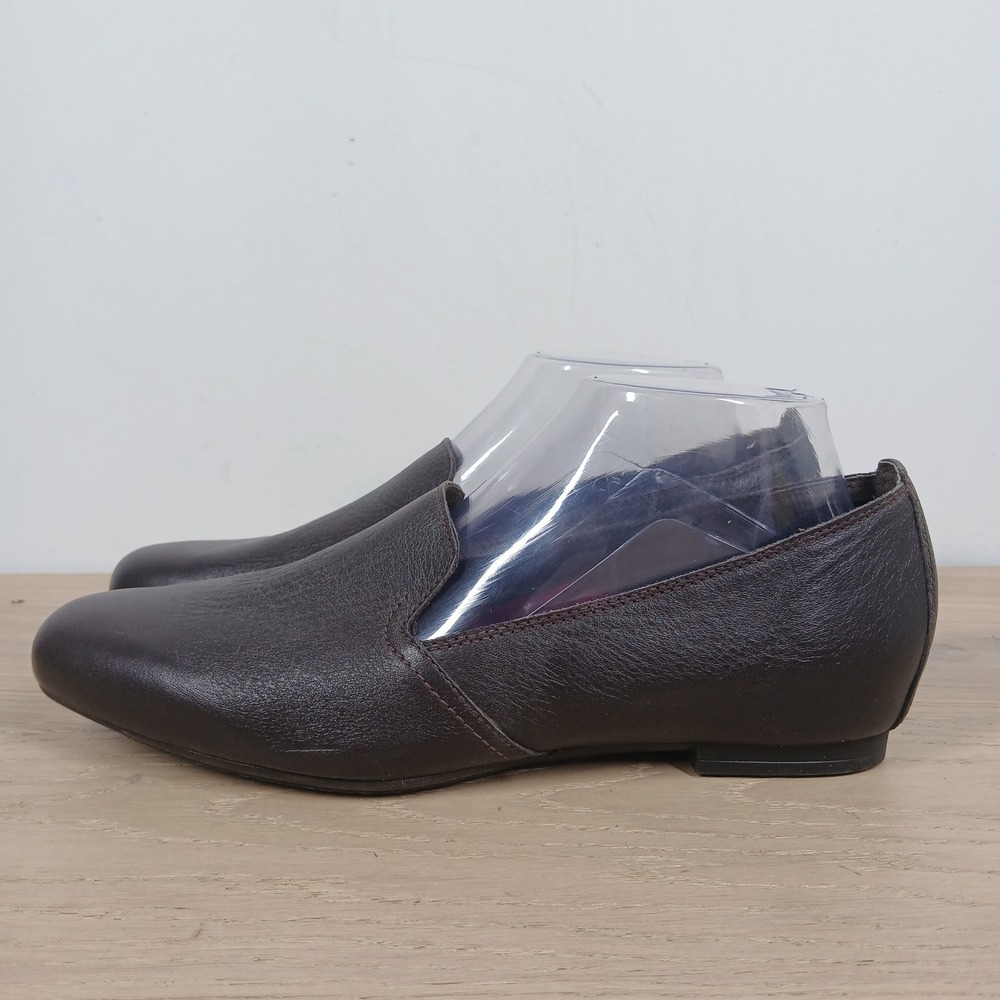 Munro Loafers Womens 9.5 Brown Leather Slip On Comfort Minimalist Workwear